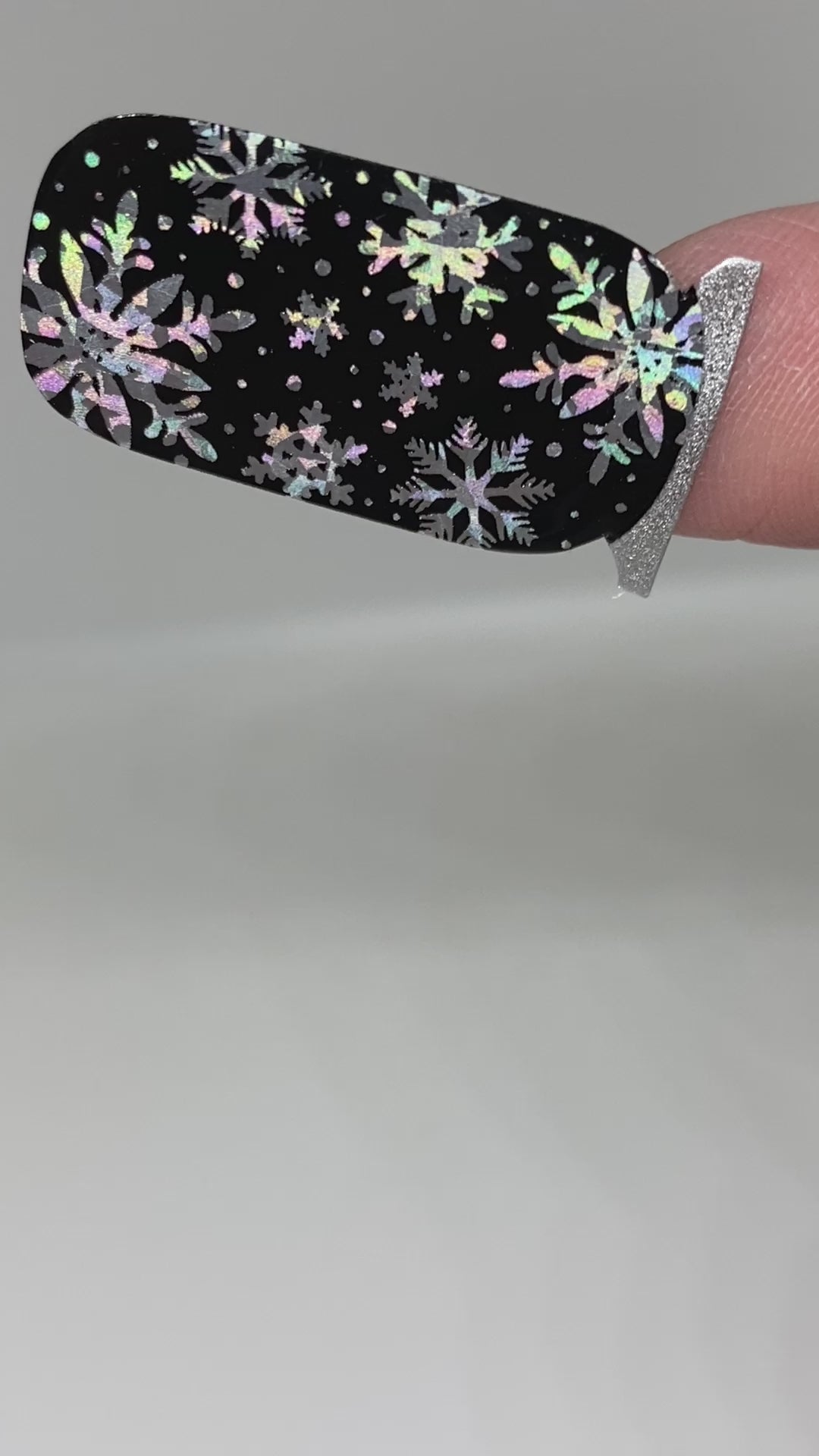 Holo Snowflakes Exclusive Design Nail Wraps (HOLO)